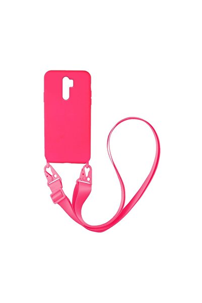 OEM Θήκη Σιλικόνης με Strap CarryHang Sonique Xiaomi Redmi Note 8 Pro Φούξια