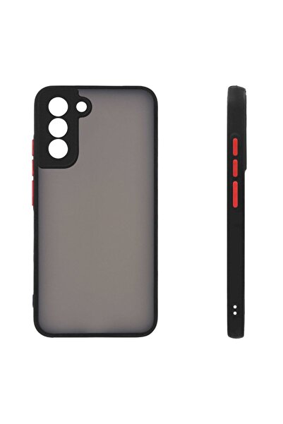OEM Θήκη Σιλικόνης Color Button Bumper Sonique Samsung Galaxy S22 Plus Μαύρο