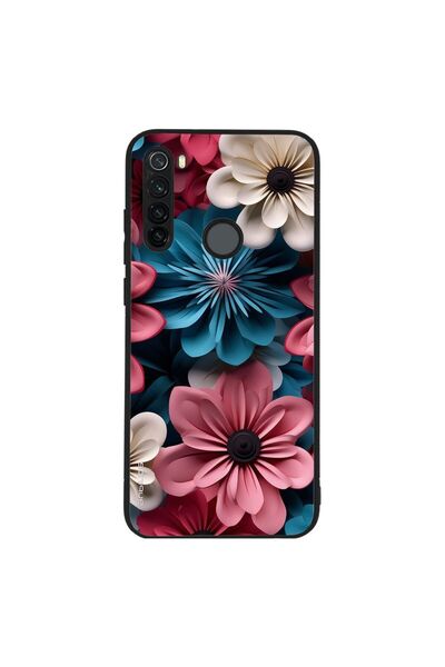 OEM Θήκη Sonique 3D Flower Series για Xiaomi Redmi Note 8T Ροζ 01