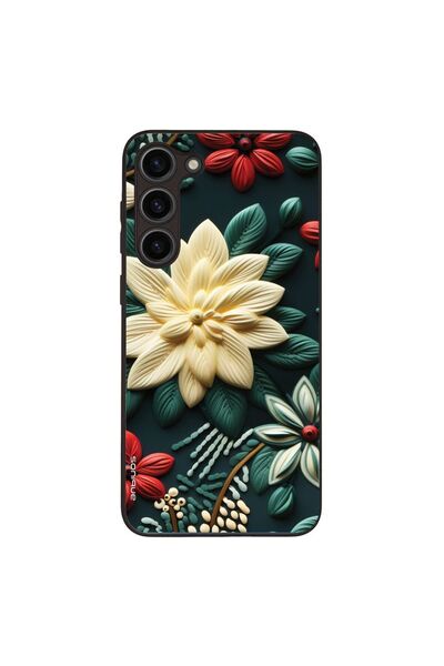 OEM Θήκη Sonique 3D Flower Series για Samsung Galaxy S23 Plus Πράσινο