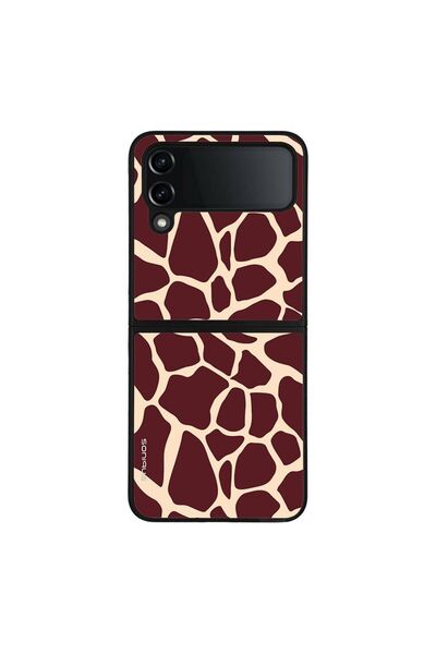 OEM Θήκη Sonique Animal Print Series για Samsung Galaxy Z Flip 4 Giraffe 03