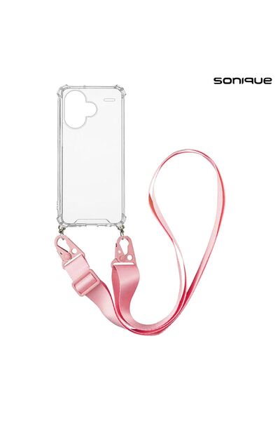 OEM Θήκη Σιλικόνης με Strap Sonique Armor Clear Xiaomi Redmi Note 13 Pro Plus...