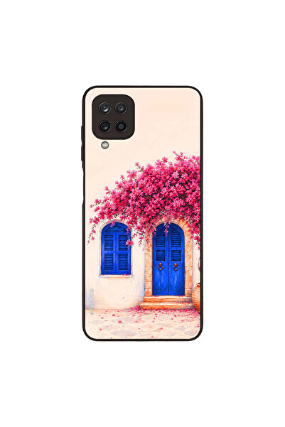 OEM Θήκη Sonique Greek Island Muse Series για Samsung Galaxy A12 Ροζ Μπουκαμβ...