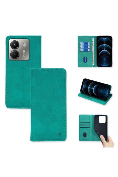 OEM Θήκη Πορτοφόλι Vintage Magnet Wallet Sonique Xiaomi Poco M7 Pro 5G Βεραμάν