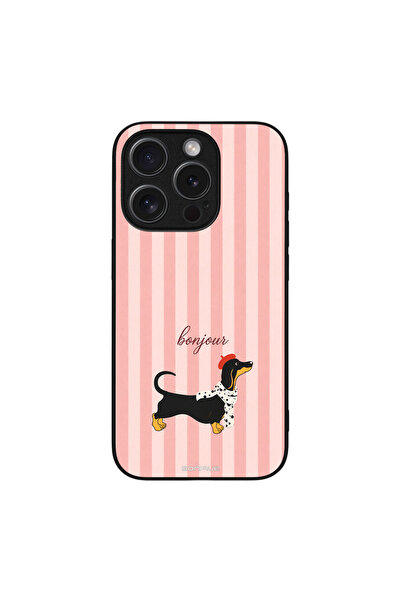 OEM Θήκη Sonique Stripe Stories Series για Apple iPhone 15 Pro Bonjour Puppy