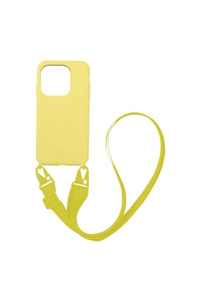 OEM Θήκη Σιλικόνης με Strap CarryHang Sonique Xiaomi Redmi 12C Κίτρινο