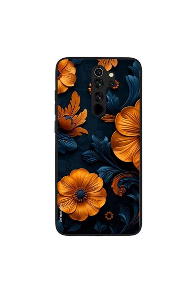 OEM Θήκη Sonique 3D Flower Series για Xiaomi Redmi Note 8 Pro Πορτοκαλί 01