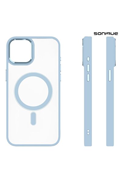 OEM Θήκη Magnetic MagMetal Sonique Apple iPhone 15 Plus Γαλάζιο