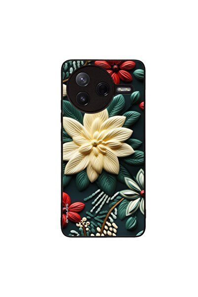 OEM Θήκη Sonique 3D Flower Series για Xiaomi Poco F7 Pro 5G Πράσινο