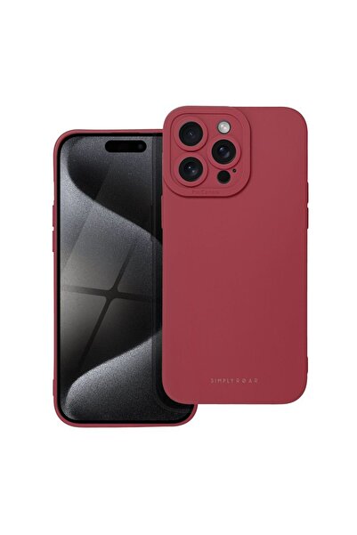 OEM Θήκη Σιλικόνης Roar Luna Apple iPhone 15 Pro Max Κόκκινο