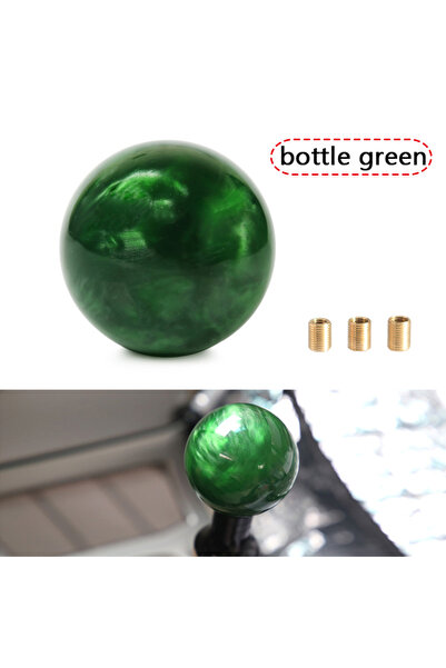 Choice Bottle Green NEW Racing Marble Style Round Ball Gear Shift Knob With 3...