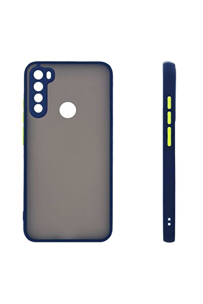 OEM Θήκη Σιλικόνης Color Button Bumper Sonique Xiaomi Redmi Note 8T Μπλέ