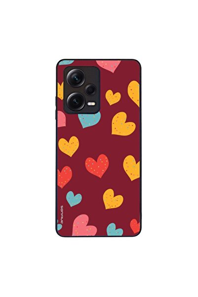 OEM Θήκη Sonique Heart Series για Xiaomi Redmi Note 12 Pro Plus Μπορντώ