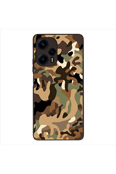 OEM Θήκη Sonique Camouflage Army Series για Xiaomi Poco F5 5G Καφέ