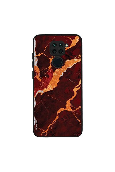 OEM Θήκη Sonique Marble Series για Xiaomi Redmi Note 9 Κόκκινο