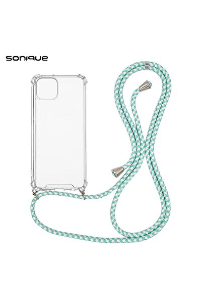 OEM Θήκη Σιλικόνης με Κορδόνι Sonique Armor Clear Apple iPhone 14 Plus Rainbo...