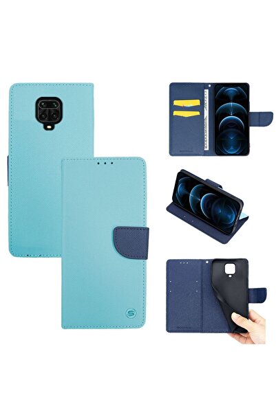OEM Θήκη Πορτοφόλι Sonique Trend Wallet Xiaomi Redmi Note 9S/9 Pro Σιέλ / Σκο...