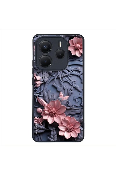 OEM Θήκη Sonique 3D Flower Series για Xiaomi Redmi Note 14 5G Ροζ 02
