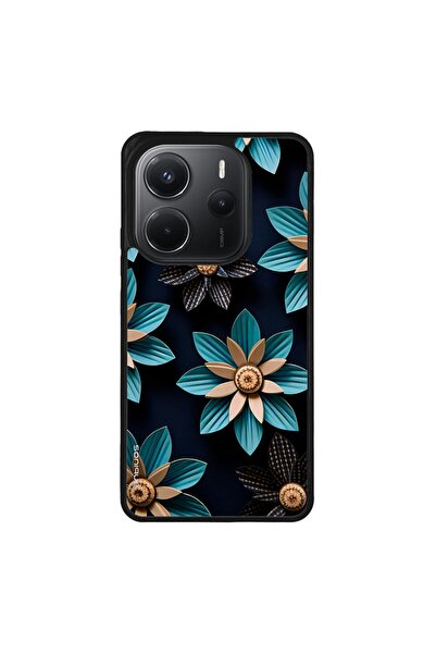 OEM Θήκη Sonique 3D Flower Series για Xiaomi Redmi Note 14 4G (164.84mm) Γαλάζιο