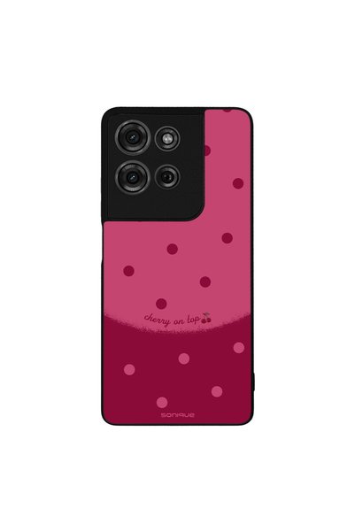 OEM Θήκη Sonique Delulu Polka Era Series για Motorola Moto G75 5G Top Cherry