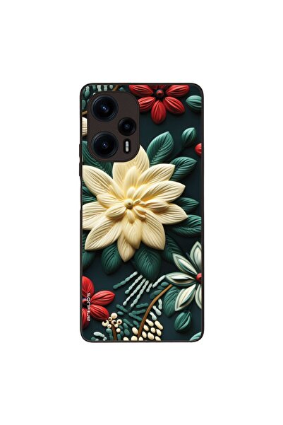 OEM Θήκη Sonique 3D Flower Series για Xiaomi Poco F5 5G Πράσινο