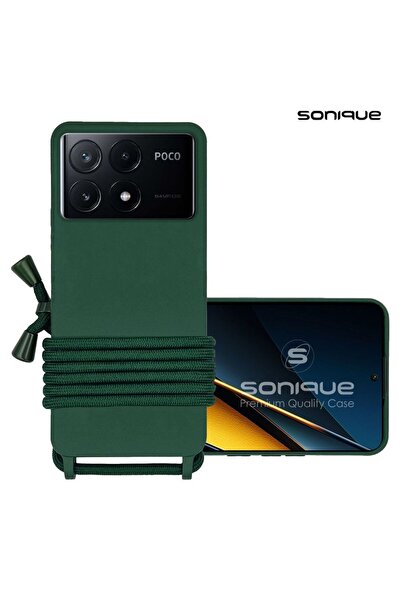 OEM Θήκη Σιλικόνης με Κορδόνι CarryHang Sonique Xiaomi Poco X6 Pro 5G Πράσινο...