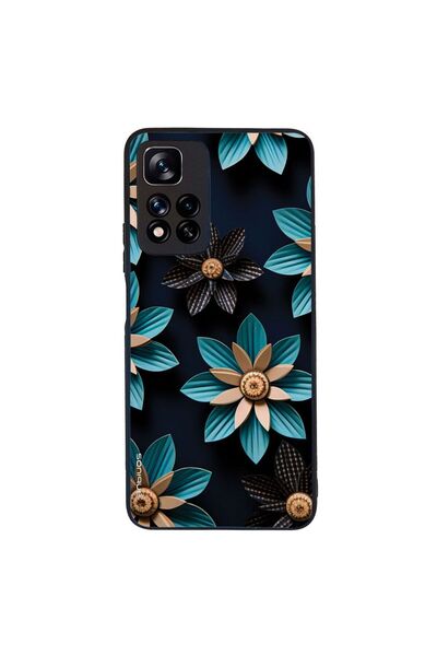 OEM Θήκη Sonique 3D Flower Series για Xiaomi Redmi Note 11 Pro Plus 5G Γαλάζιο