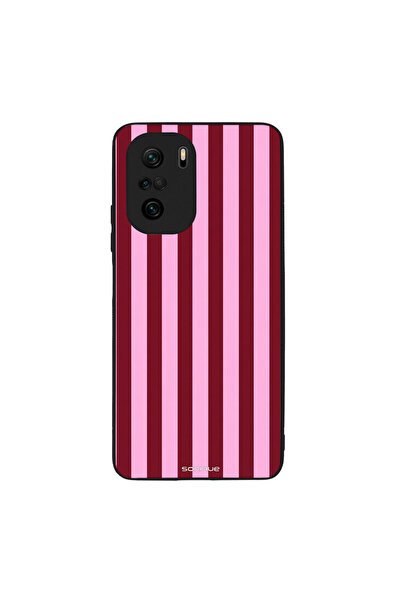 OEM Θήκη Sonique Stripe Stories Series για Xiaomi Poco F3 / Mi 11i Ρίγες Ροζ ...