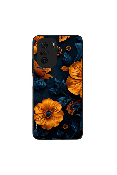 OEM Θήκη Sonique 3D Flower Series για Xiaomi Poco F3 / Mi 11i Πορτοκαλί 01