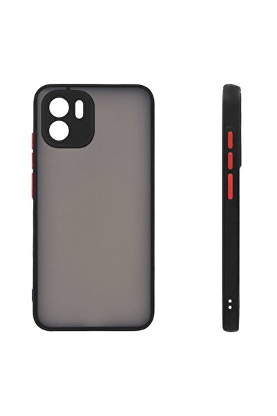 OEM Θήκη Σιλικόνης Color Button Bumper Sonique Xiaomi Redmi A1 / Redmi A2 Μαύρο