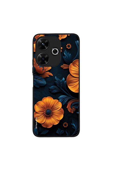 OEM Θήκη Sonique 3D Flower Series για Xiaomi Redmi 13 4G / Poco M6 4G Πορτοκα...