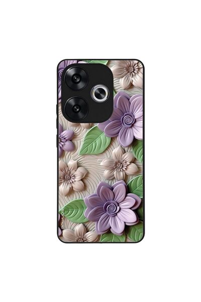 OEM Θήκη Sonique 3D Flower Series για Xiaomi Poco F6 5G Βιολετί
