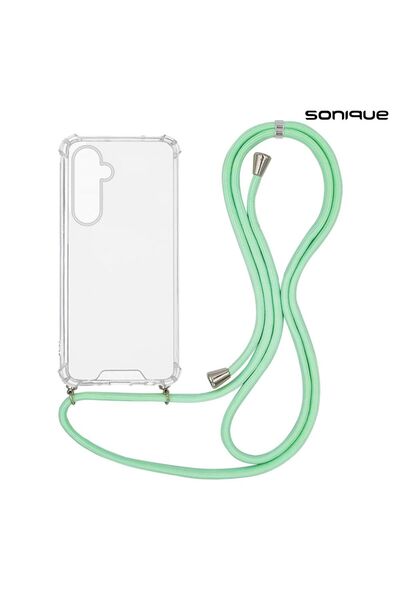 OEM Θήκη Σιλικόνης με Κορδόνι Sonique Armor Clear Samsung Galaxy M35 5G Βεραμάν