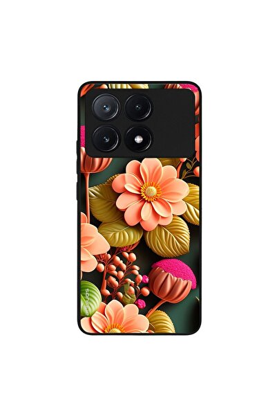 OEM Θήκη Sonique 3D Flower Series για Xiaomi Poco X6 Pro 5G Σομόν