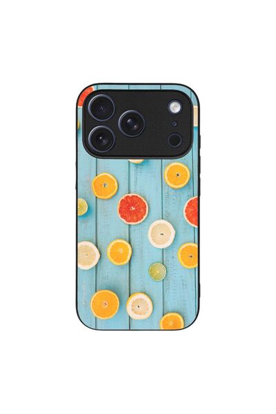OEM Θήκη Sonique Fruit Series για Apple iPhone 17 Pro Γκρέιπφρουτ