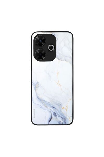 OEM Θήκη Sonique Marble Series για Xiaomi Redmi 13 4G / Poco M6 4G Λευκό 02