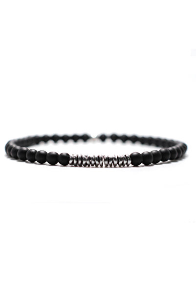 Choice1 Onyx New 4mm Stone Bracelet Men Natural Volcanic Rock Tiger Eye Brasl...