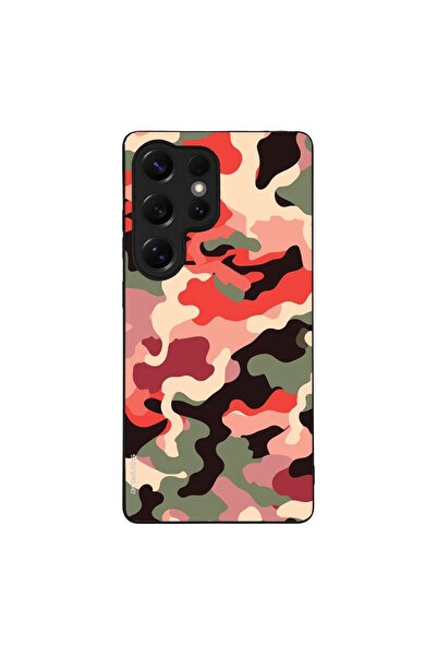 OEM Θήκη Sonique Σειρά Καμουφλάζ Στρατού για Samsung Galaxy S25 Ultra Κόκκινο