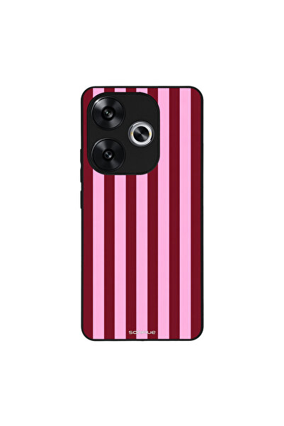 OEM Θήκη Sonique Stripe Stories Series για Xiaomi Poco F6 5G Ρίγες Ροζ – Κόκκινο