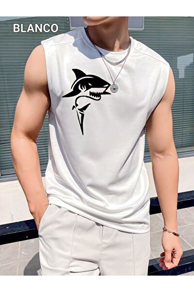 classy moda Men's Streetwear Street Fashion Oversized Printed Zero Sleeve Tan...