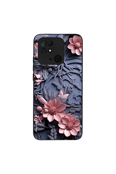 OEM Θήκη Sonique 3D Flower Series για Xiaomi Redmi 10C Ροζ 02