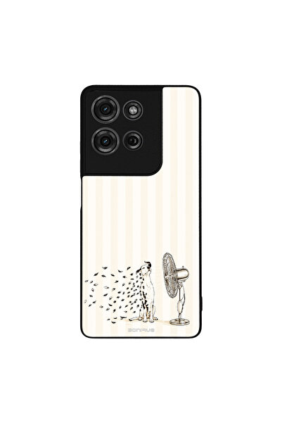 OEM Θήκη Sonique Stripe Stories Series για Motorola Moto G75 5G Cool Dog
