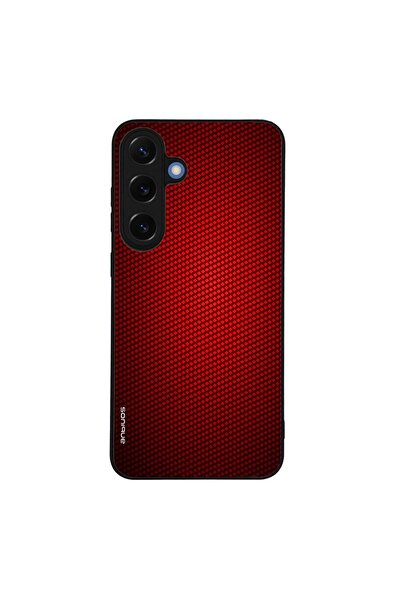 OEM Θήκη Sonique Carbon Series για Samsung Galaxy S25 Plus Κόκκινο