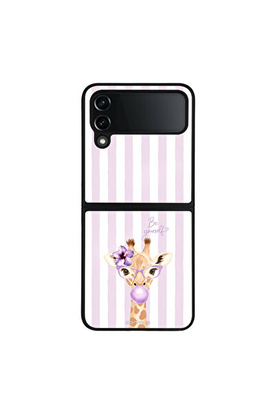 OEM Θήκη Sonique Stripe Stories Series για Samsung Galaxy Z Flip 4 Λιλά- Καμη...