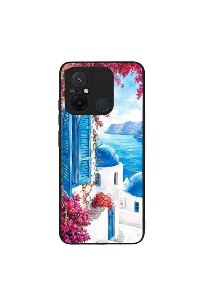 OEM Θήκη Sonique Greek Island Muse Series για Xiaomi Redmi 12C Σαντορινό Γαλάζιο