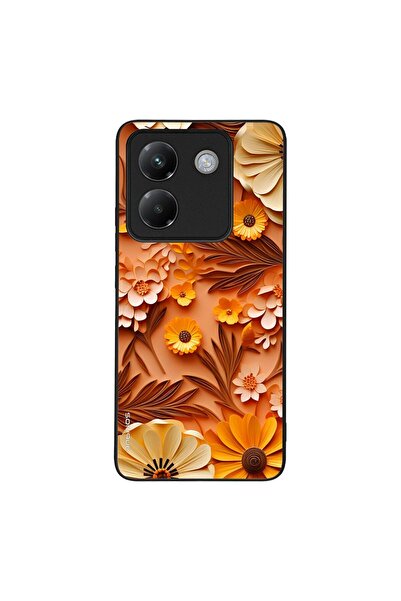 OEM Θήκη Sonique 3D Flower Series για Xiaomi Poco M7 Pro 5G Πορτοκαλί