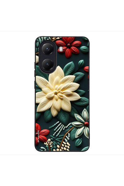 OEM Θήκη Sonique 3D Flower Series για Xiaomi Poco X7 Pro 5G Πράσινο