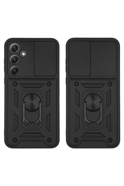 OEM Θήκη Ring Armor CamPro Sonique για Samsung Galaxy A35 5G Μαύρο
