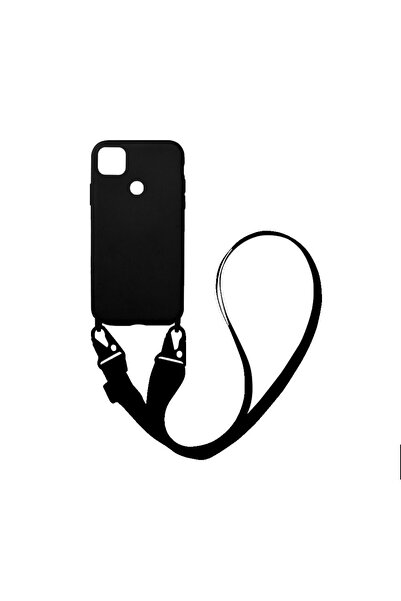 OEM Θήκη Σιλικόνης με Strap CarryHang Sonique Xiaomi Redmi 9C Μαύρο