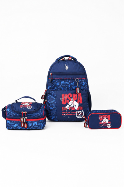 U.S. Polo Assn. Plcan26187 3-Piece Primary School School Bag Set – Backpack +...